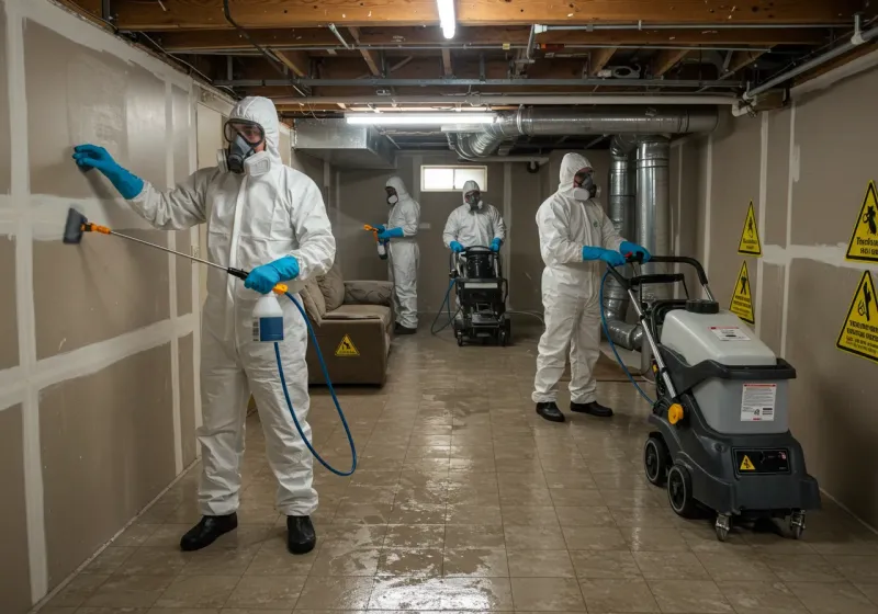 Basement Moisture Removal and Structural Drying process in Poplar Bluff, MO